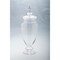 CC Home Furnishings 20” Clear Hand-Blown Glass Jar with Finial Lid